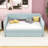 Gabbey Upholstered Daybed with Trundle and Slats-478305771