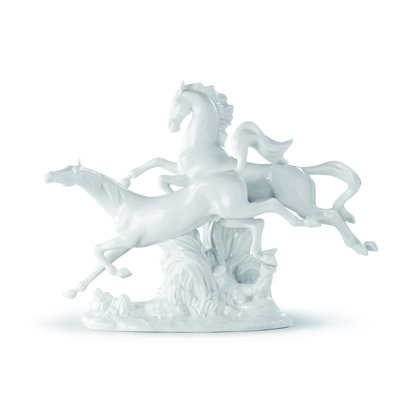 Horses Galloping Figurine