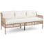 Ensemble de meubles de patio en rotin 4 pièces avec chaises pivotantes Rayna-1948051907-1948051909