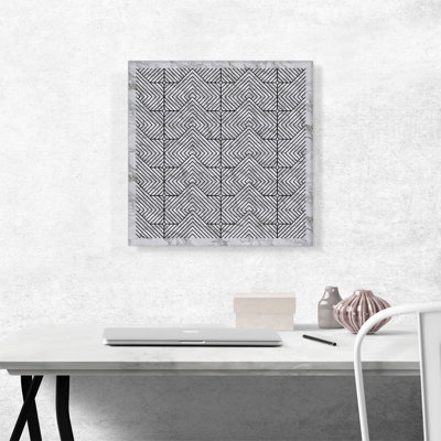 " Art Deco Diamond Black Geometric Design "