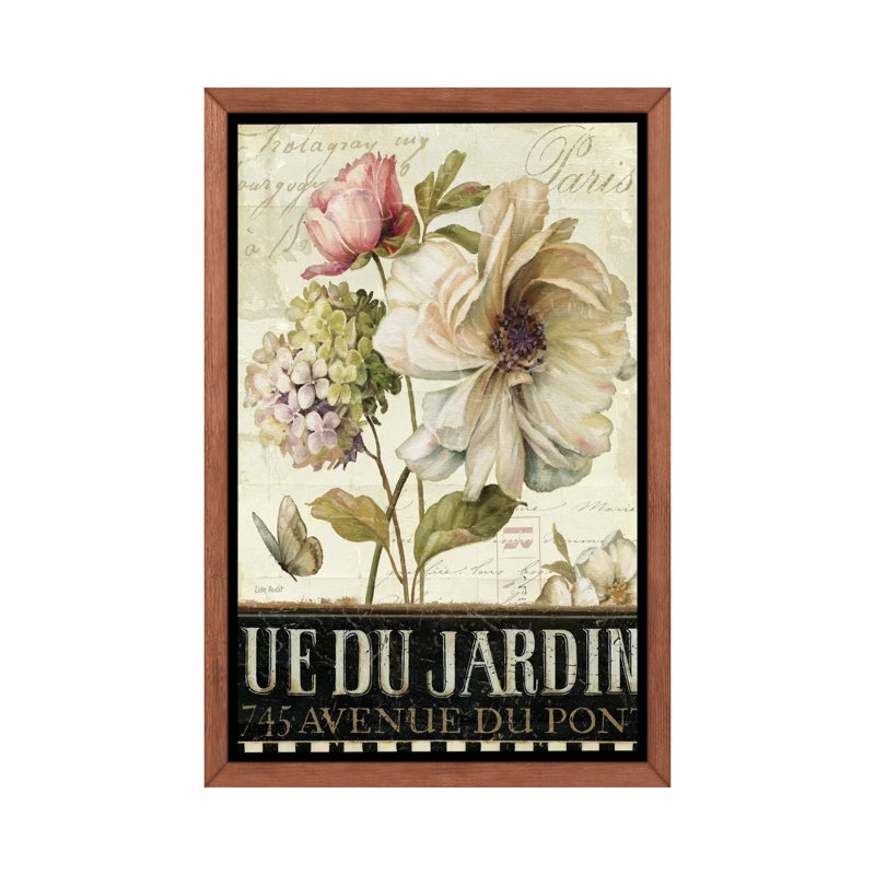 Marche de fleurs II par Lisa Audit - impression d'art graphique, H 40 po x l 26 po x P 1,5 po