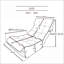Fauteuil inclinable Lazy - réglable, peu encombrant pour le salon | Blanc | Profondeur de l'assise: 23,6