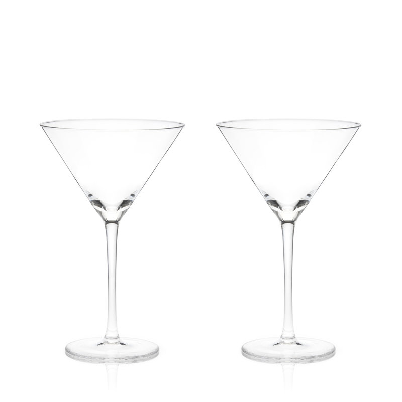 Raye Stemmed Crystal Martini Glasses