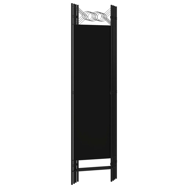 Tati 457.2cm H Folding Room Divider, Black, 4