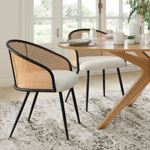 https://assets.wfcdn.com/im/57259952/resize-h300-w300%5Ecompr-r85/2857/285740869/Rattan+Boucle+Dining+Armchair.jpg