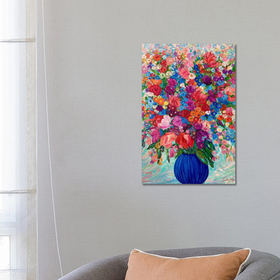 Bouquet d'été - reproduction d'art murale - toile tendue