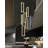 Quidel 6-Light Crystal Frame Chandelier 138inch High Ceiling Chandelier LED Dimmable 3000-6000k