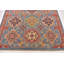 Tapis de zone en laine 5 pi x 7 pi "one-of-kind" à la main noué la new age blue Alayna