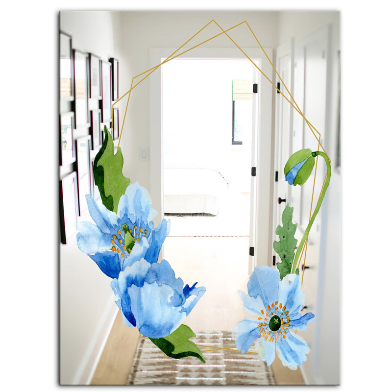 Miroir décoratif efflorescent, H 39,4 po x l 29,5 po