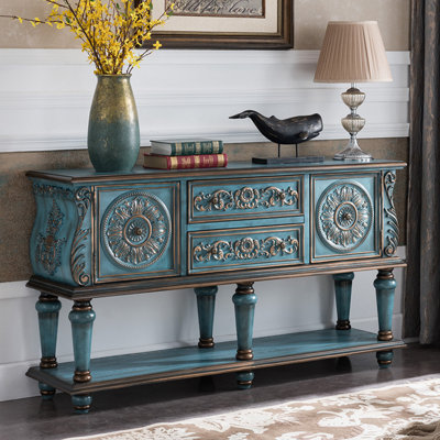 Console de style européen de luxe rétro