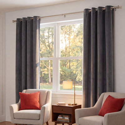 Caffee Blackout Velvet Curtain Panel
