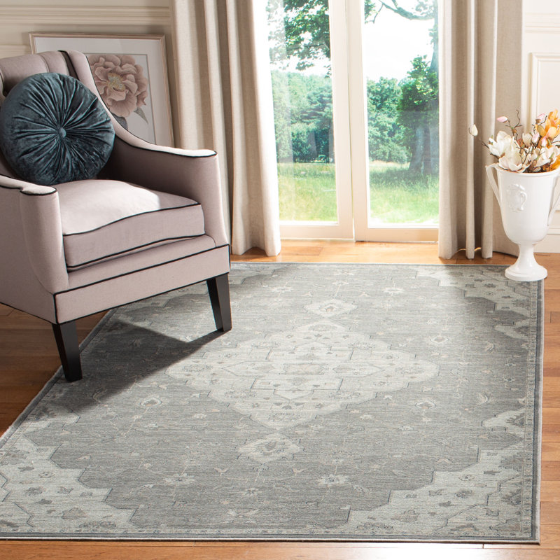 Pearisburg Oriental Viscose Area Rug, Rectangle 201 x 279 cm