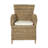 Magness Wicker Premium All-Weather Wicker Outdoor Dining Armchair with Cushion