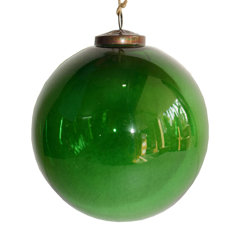 Ornement boule en verre, Vert