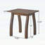 Table d'appoint d'extérieur en bois d'acacia avec un design à lattes pour le décor de bord de mer et de patio