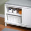 Heckson Polyester Upholstered Storage Bench