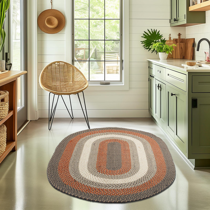 Enika Indoor Rug, Oval 3' x 5'