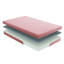 Matelas double et coussin en mousse viscoélastique imprégnée de gel et gris anthracite, très respirant pour un sommeil paisible, oreiller de 7 po, tissu rose, sommeil relaxant gris anthracite