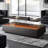 LED Lights Coffee Table with 2 Spacious Drawers,Multi-Colour Lighting-1124154318