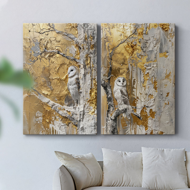 ANIMALS Series L XXVII - Toile tendue avec châssis de qualité supérieure - Prêt à être accroché, H 60 po x l 80 po
