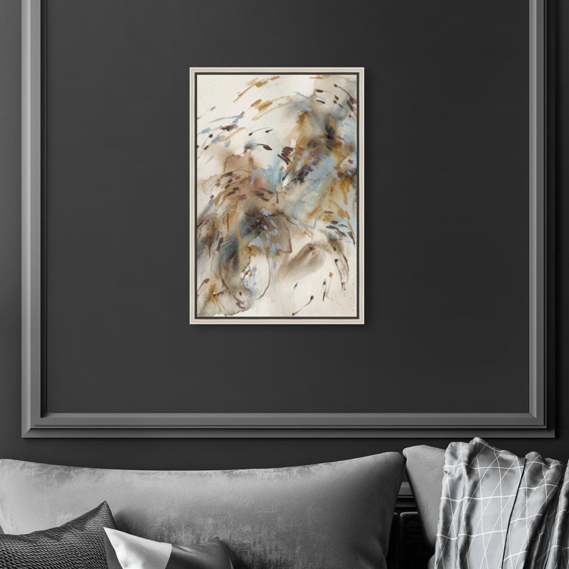 Mindfulness Print by Oliver Gal, 46"H x 31"W, Silver Floater Frame