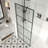 Opal Mirage MCOCOD 34" W x 72" H Single Fixed Shower Panel with 3/8"(10mm) Clear Glass