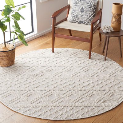 Natura Flat Weave Wool Geometric Rug