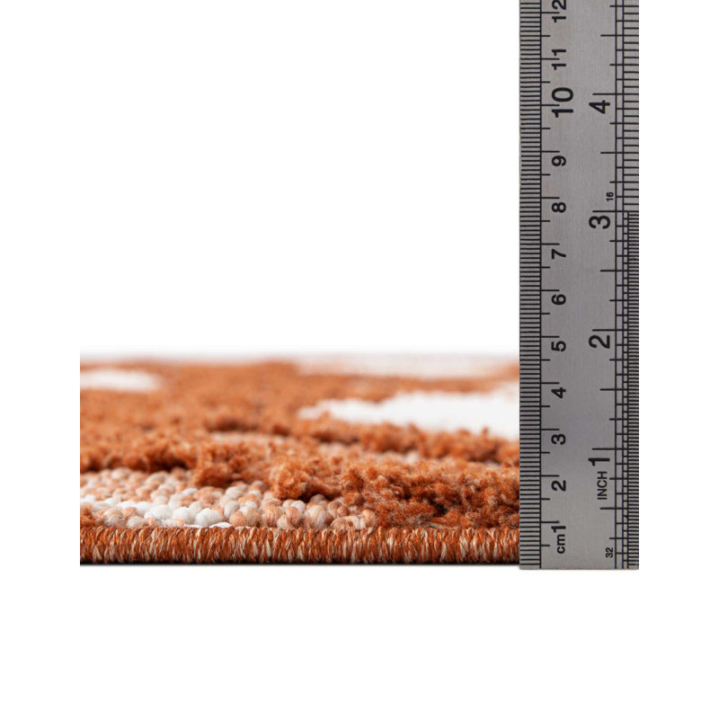 Jiawei Geometric Indoor Rug, Square 7'10"