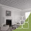 Panneaux de plafond décoratifs en acrylique extra large l 39 po x H 39 po x T 1/8 po Olivia, blanc-2115743009-2115743011