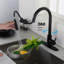 Robinet de cuisine tactile avec douchette extractible-126278865