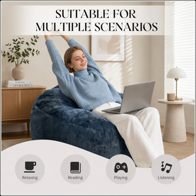 Pouf ergonomique ultra-confortable avec rembourrage ajustable