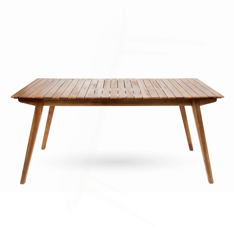 Outdoor 69" Solid Wood Dining Table