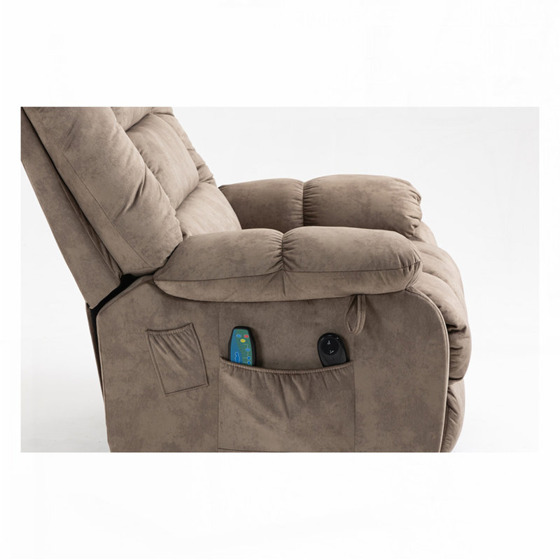 Fauteuil inclinable électrique inclinable électrique pour les personnes âgées, Brun
