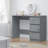 Warren 3 Drawer Dressing Table Study Desk - Modern No-Handle Design-46417474