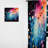 Verasha Pink And Blue Neon Pop Art II - Glam Curtain - Velvet Room Darkening - 1 panel-1477794802