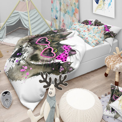 Ensemble de housse de couette moderne et contemporaine