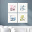 Paint Box Cats S/4 Print by Vess Propac Images