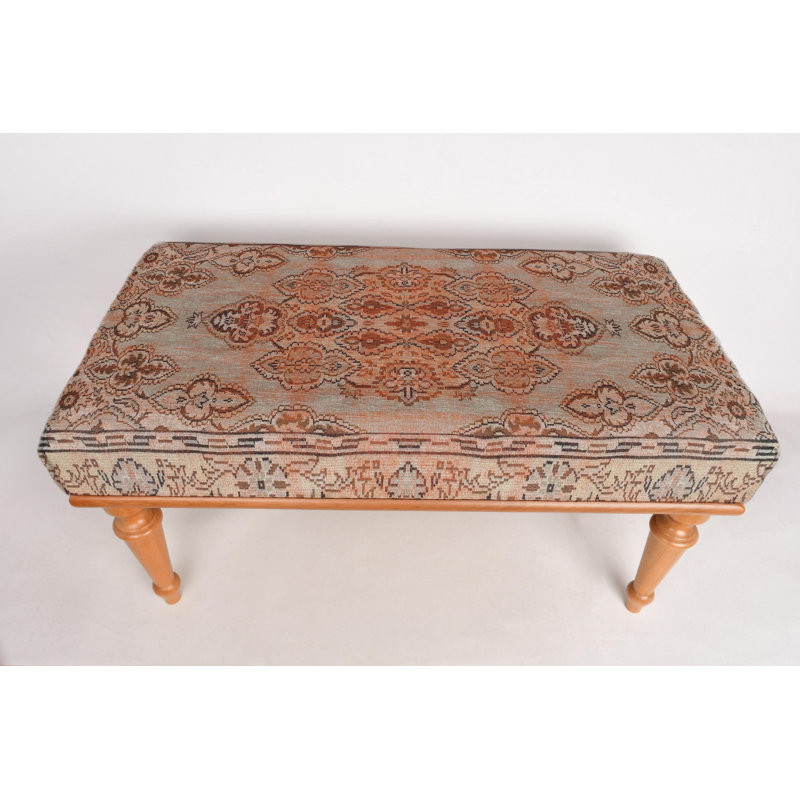 Banc pour chambre à coucher, banc de café, banc de repose-pieds, banc rembourré, banc de tapis turc, banc Kilim, banc de décoration intérieure, banc fait à la main