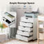 Classeur mobile à 5 tiroirs avec rangement sous le bureau et rangement à roulettes pour bureau vertical, petit bureau d'imprimante pour bureau à domicile, P 15,75 po x l 18,74 po-113509483