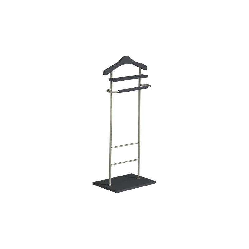 Beeks Freestanding Valet Stand, Jet Black