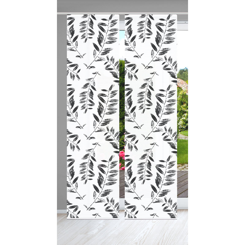 Semi Sheer Sliding Panel Pair