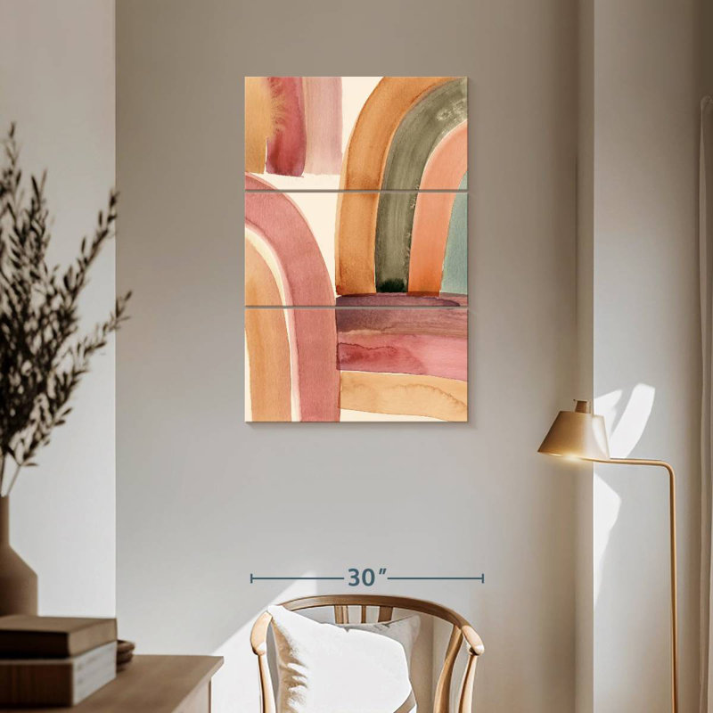 Avery Boho Rainbow Abstract, 57" H x 36" W