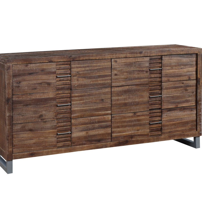 Commode Andria à finition chêne récupéré (Commode)