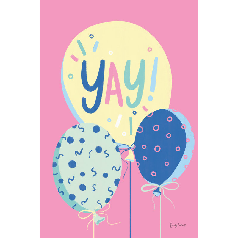 «Party Time IV» sur toile par Becky Thorns, H 48 po x l 32 po x P 1,25 po