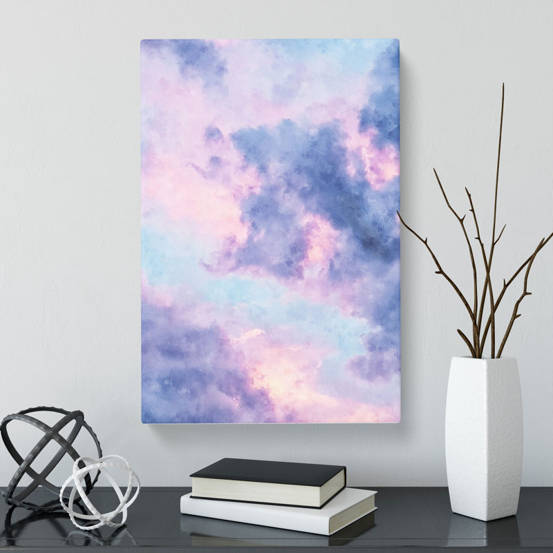 The Purple Clouds - Wrapped Canvas, 91cm H x 60cm W x 4cm D