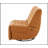 Talmon Orange Synthetic Leather Glider Recliner With Swivel, Full Foam Comfort And Durable Construction For Relaxation