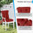  Outdoor Tufted High Back Cushions Patio Replacement Chair Cushion, Set of 2-1538107119