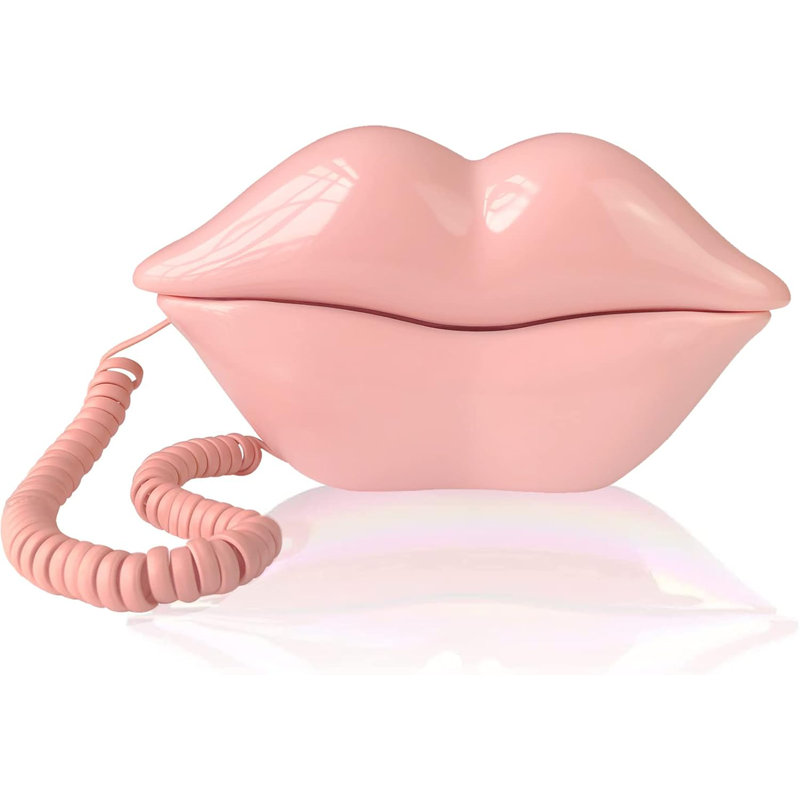 Téléphonie fixe pour la maison, téléphone à lèvres avec cordon Tel palm, téléphone de bureau rétro