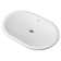 Essence Alpine White Oval Undermount Bathroom Sink with Overflow