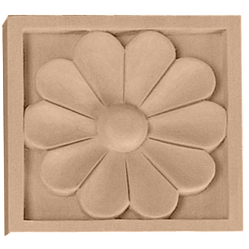 Rosette moyen h 3 1/2 po x l 3 1/2 po x p 3/4 po Medway